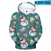 Men's Hoodies Christmas Santa Claus Print Boys Girls Kids Warm Fleece Hooded Men Sweatshirts Casual Loose Women Workout Pocket Cosplay