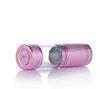 Garrafa Gold Cosmeticless Airless 15ml 30ml Garrafas de dispensador de bomba port￡teis para lo￧￣o Recipiente de cosm￩ticos rosa SN500
