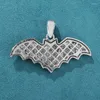 Pendant Necklaces Fashion Personality Hip-Hop Rapper Inlaid Zircon Bat Necklace Street Jewelry Gift