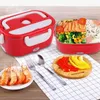 Servis upps￤ttningar 110V/220V Portable Electric Cooker Heating Lunch Box -Grade Warmer Buckles Container Lagringsbeh￥llare