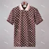 Италия 2023 роскошные мужские рубашки поло Летние модные бренды Дизайнерская рубашка поло Мужчины Дизайнерская вышивка Футболки с коротким рукавом Азиатский размер M-3XL