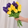 30cm Tulip PU Artificial Flower Real Touch Bouquet Fake Flowers For Wedding Decoration Spring Party DIY Home Garden Supplies