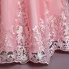 Fille robes enfants soirée robe de bal fleur filles fête de mariage robe de bal enfants pour princesse brodée 6 8 10 12 ans