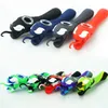 Cool Colorful Silicone Snake Head Style Pipes Dry Herb Tobacco Thick Glass Filter Bowl Portable Handpipes Cigaretthållare Rökning DHL