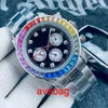 바이오 세라믹 플래닛 문 Mens Watches 전체 기능 Quarz Chronograp Watch Mission to Mercury Nylon Luxury Watch Limited Edition Master Wristwatches Uuvo