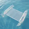 Life Vest Buoy Swimming Pool Transparent Uppblåsbar madrass Vikbar sommarvatten Hammock Uppblåsbar poolmatta Sofa Toys Beach Bed Pool Hammock T221214