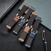 Oglądaj zespoły Unikalne grillowane design męskie opaska na autentyczne skórzane paski 18 mm 20 mm 22 mm 24 mm Bransoletowe akcesoria