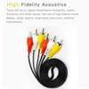 150 cm 3RCA till 3 RCA Composite Cables Audio Video AV CABLE CORD MANA MAN PLUCK CONNECT TV DVD CAMERAS