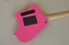 Guitare électrique rose avec HUmbuckers Floyd Rose palissandre peut être personnalisé