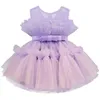 Sukienki dla dziewczynek niemowlęta tiulowy sukienka księżniczka ślub elegancka suknia 1. chrztu Prom Pierwszy komunia świąteczna impreza Vestidos
