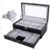 Songmics Watch Box 12 Mens Watch Organizer Jewely Display Case Lock Keys Black UJWB012286J