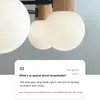 Plafondlampen Ascelina Log Art Lamp Noordelijke zeskoppige glas Creatieve sfeervolle Slaapkamer Huishoudelijke decoraties