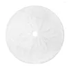 Christmas Decorations 78/90/122cm Tree Plush Mat Snowflake White Round Skirts Reusable For Home Year Decor Apron Ornament