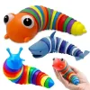 Fidget Toy Party Avefor Slug Articulated Flexible 3D Slug All Ages Relief Anti-Anxiety Sensory Toys for Children Adult Wholesale