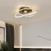 Ventilateur de plafond Led avec télécommande, éclairage d'intérieur, luminaire décoratif de plafond, idéal pour un salon, une chambre à coucher ou une salle à manger