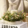 キャンドルホルダーイースターデコレーション豪華なガラス天然植物キャンドルスティックホームテーブルの装飾品のための幸せな装飾