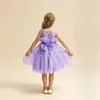 Девушка платья младенца девочки Тул Принцесса платье свадебное элегантное платье 1 -е крещение выпускное выпускное выпускное