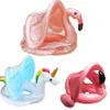 Kamizelka ratunkowa Flamingo Inflatible Circle Circle Baby Enfant Ploat Basen Jednorożec Pierścień pływacka z Słońca Pływające siedzenie Summer na plaży Basen zabawki T221212