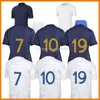 22 23サッカージャージ2023 Maillots de Football Giroud Benzema Football Shirts Mbappe Griezmann Dembele Maillot Foot Kit Top Shirt FrenchMen Kids Sets
