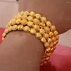 Bracelet 4 pièces/ensemble couleur or bracelets pour femmes filles Dubai bracelets bracelets bijoux arabe moyen-orient africain mode perle