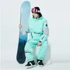 New Thick Warm Ski Suit Women Men Waterproof Windproof Couple Snowboarding Jacket Pants Set Female Snow Costumes Outdoor Unisex