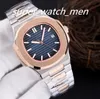 Multi-color 15 Men Watch Automatic Movement Machinery Green rose gold Quality Sports Calendar Watches Stainless Steel Luminous Waterproof Wristwatch