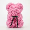 Flores secas Dia dos namorados Presente 25 cm de pelúcia de rosa de urso com y2212 vermelho
