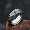 Stainless Steel Fashion Style Ring MEN Women Fashion Odin Norse Viking Totem Amulet Rune Words Rings Jewelry