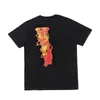 Designer Summer Flat 100% Katoen Streetwear Men T-shirt Women USA Short Mouw Brand Hip Hop Red Skull Tshirt 2023