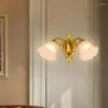 Настенная лампа европейская творческая стеклянная американская гостиная фоновая лестничная коридор Джейн спальня спальня кровати