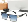 Polis Eyewear Fashion Sqire Frameless Vintage Mens Solglasögon Gradient Gray Blue Mirror Polarization Designer Eyeglass Kör UV400 med glas