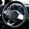 Housses de volant Housse de protection en fibre de carbone brillante Protecteur de décoration intérieure de voiture pour automobiles