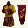 Abbigliamento etnico Wushu Arti marziali Uniforme Ricamo Wing Chun Kungfu cinese Staff Shaolin TA1891