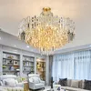 Pendant Lamps Modern Art Deco LED Chandelier Lustres Luxury Lobby Dining Room Living Gold Restaurant And Bar Lamp