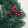 Fleurs décoratives 10 pièces plantes de fleurs de houx artificielles pour la décoration arbre de noël ornement suspendu accessoires pour la maison