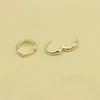 Hoop Earrings ZFSILVER Trendy S925 Silver Spiral Gold Circle Ear For Women Man Female Charm Jewelry Korean Statement Gift Party