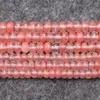 P￤rlor Strand 15 "L￶st vattenmelon Tourmaline Crystal Stone f￶r smycken som g￶r DIY -halsbandsarmband Facetter Abacus Finding B224