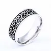 Acier inoxydable mode Style anneau hommes femmes mode Odin nordique Viking Totem amulette Rune mots anneaux bijoux
