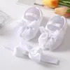 Erste Wanderer Babyschuhe Stirnband Set süße Bogenprinzessin weich SOLD 0-18M Kleinkind Mädchen