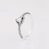 Womens verhoogde hart ring echt sterling zilver met originele doos voor Pandora Rose Gold Love Hearts CZ diamanten verlovingsringen vriendin cadeau sieraden