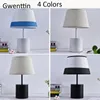 Table Lamps Modern Fabric Lampshade Led Standing Lights Nordic Stand Light Fixtures For Bedroom Bedside Lamp Home Art Loft Decor