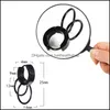 Body Arts Punk Dual Pierścienie Ear Hoop w stylu Korea Tytanium Stal klip anty alergia unisex biżuteria dostawa zdrowie tatuaże Dhoqs