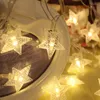 Cordes Lumières De Noël DC 4.5V 2.5 / 5m Romantique Fée Étoile LED PVC Rideau Chaîne Éclairage Pour Vacances De Mariage Guirlande Décoration De Fête