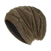 Bérets chapeau en cuir doublé laine unisexe mode couleur unie décontracté tricoté coloré Fedora chapeaux femmes grande Barrette