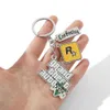 Ps4 Gta 5 Game Keychain Grand Theft Auto 5 Keychain For Men Fans Xbox Pc Rockstar Keyring Holder Jewelry Llaveros