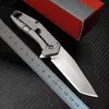 KS1324 Assisted Flipper Folding Knife 8Cr13Mov Stone Wash Blade Aviation Aluminium Hendel EDC Pocket Knives