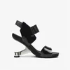 Sandallar Yuvarlak Peep Toe 8cm Yüksek Dötülmüş Tasarım Topuk Boş Zamanlı El Yapımı Giyim Kanca Döngüsü Rahat Kadınlar HL418 Muyisexi