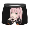 Caleçon chéri dans le Franxx zéro deux Boxer Shorts pour Homme imprimé en 3D mâle Anime fille sous-vêtements culottes slips respirant