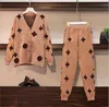 Dames tracksuits Popular Designer Sweater Cardigan Long Pants Suit oversized Casual tweedelig set Sports sweatshirts outfits IWTM