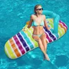 Life Vest Buoy Creative Water Slippers Floating Row Floating Bed Swimming Ring uppblåsbar luftkudde vatten simningsutrustning T221214